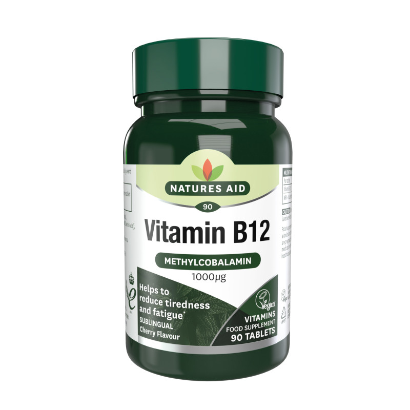 Natures Aid Vitamin B12 Sublingual  90 Tablets 1000mcg
