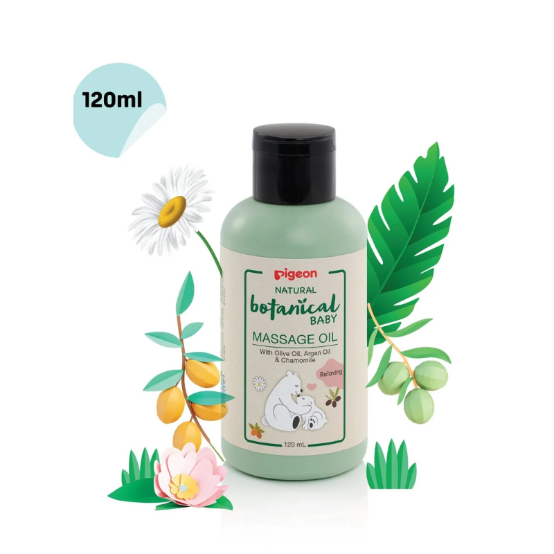 Buy Pigeon Natural Botanical Baby Massage Oil 120ml Online at Best