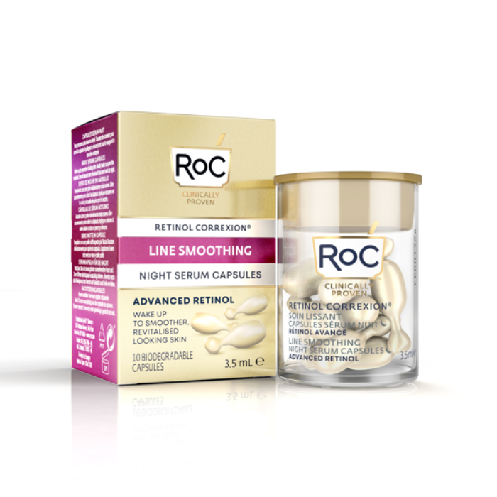 Roc Retinol Correxion Line Smoothing Night Serum 30 Caps
