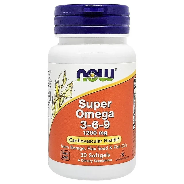 Now Super Omega 3-6-9 1200 mg 30 Softgels