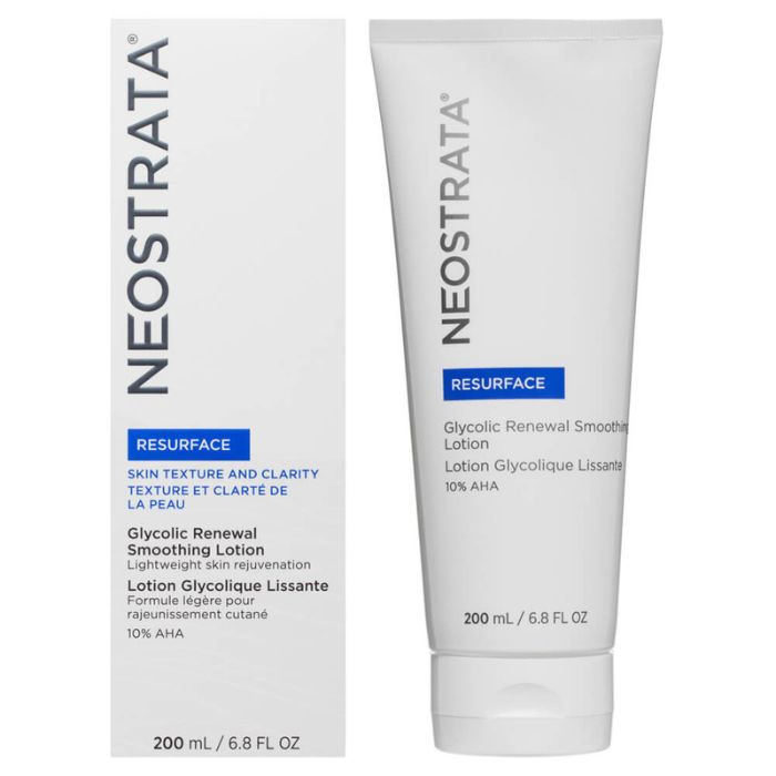 Neostrata Resurface Glycolic Renewal Smoothing Lotion for Face Body and hands 200ml Lightweight Skin Rejuvenation 10% AHA