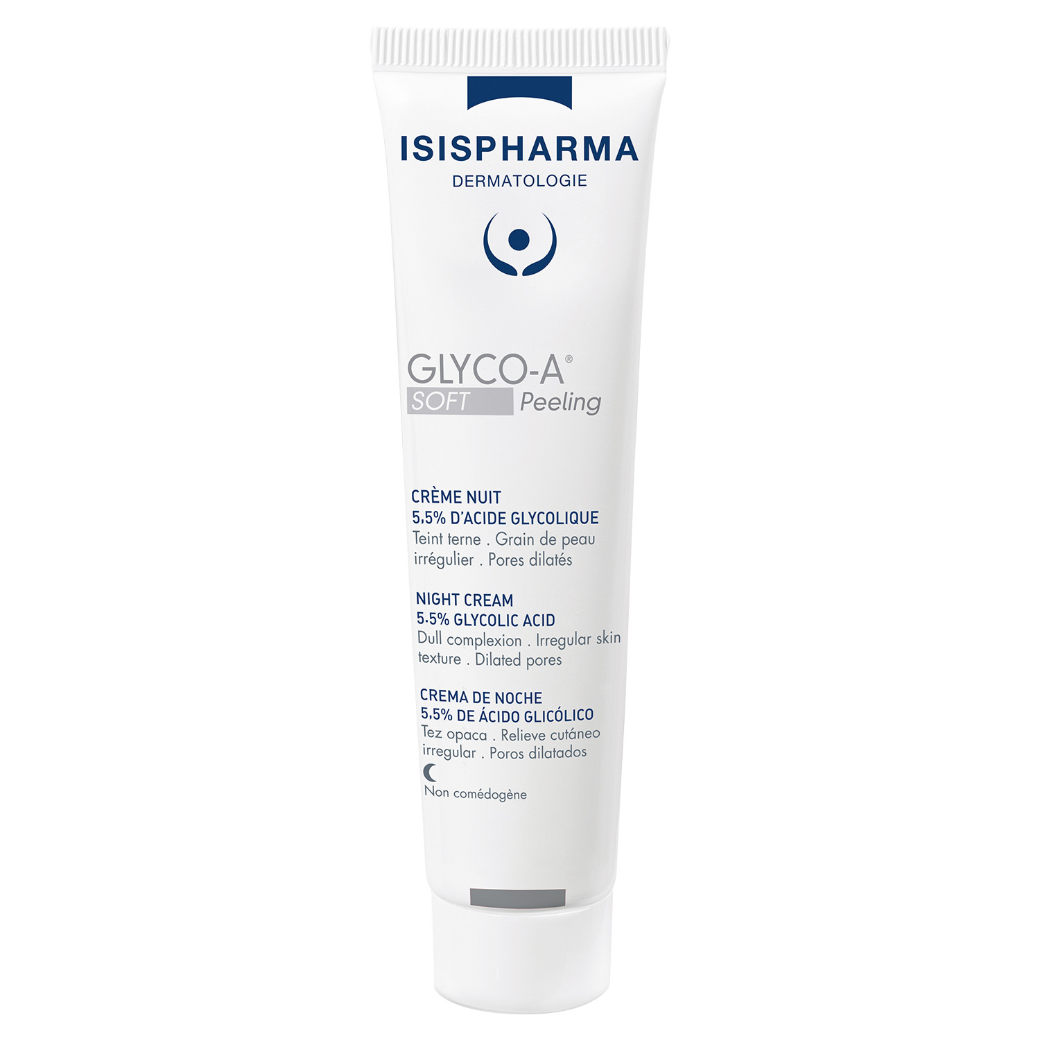 ISISPHARMA Glyco-A Soft Peeling Night Cream 5.5% Glycolic Acid 30 ML