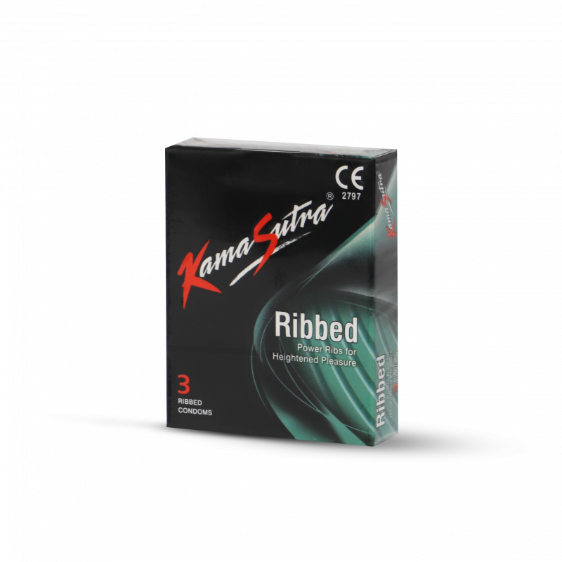 KamaSutra Ribbed Condoms 3'S