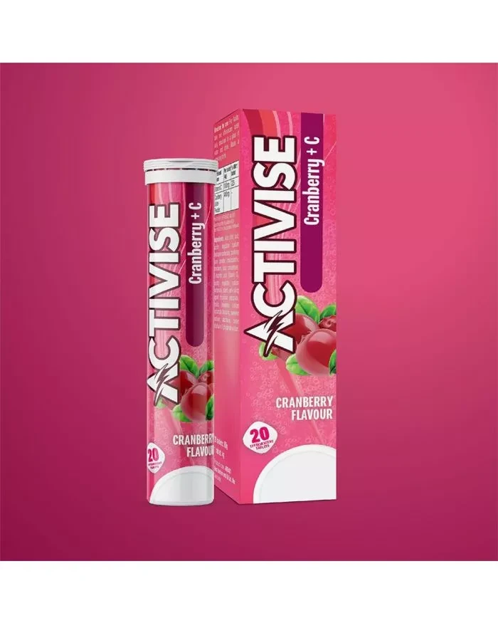 Activise Cranberry + Vitamin C Effervescent Tablets 20s