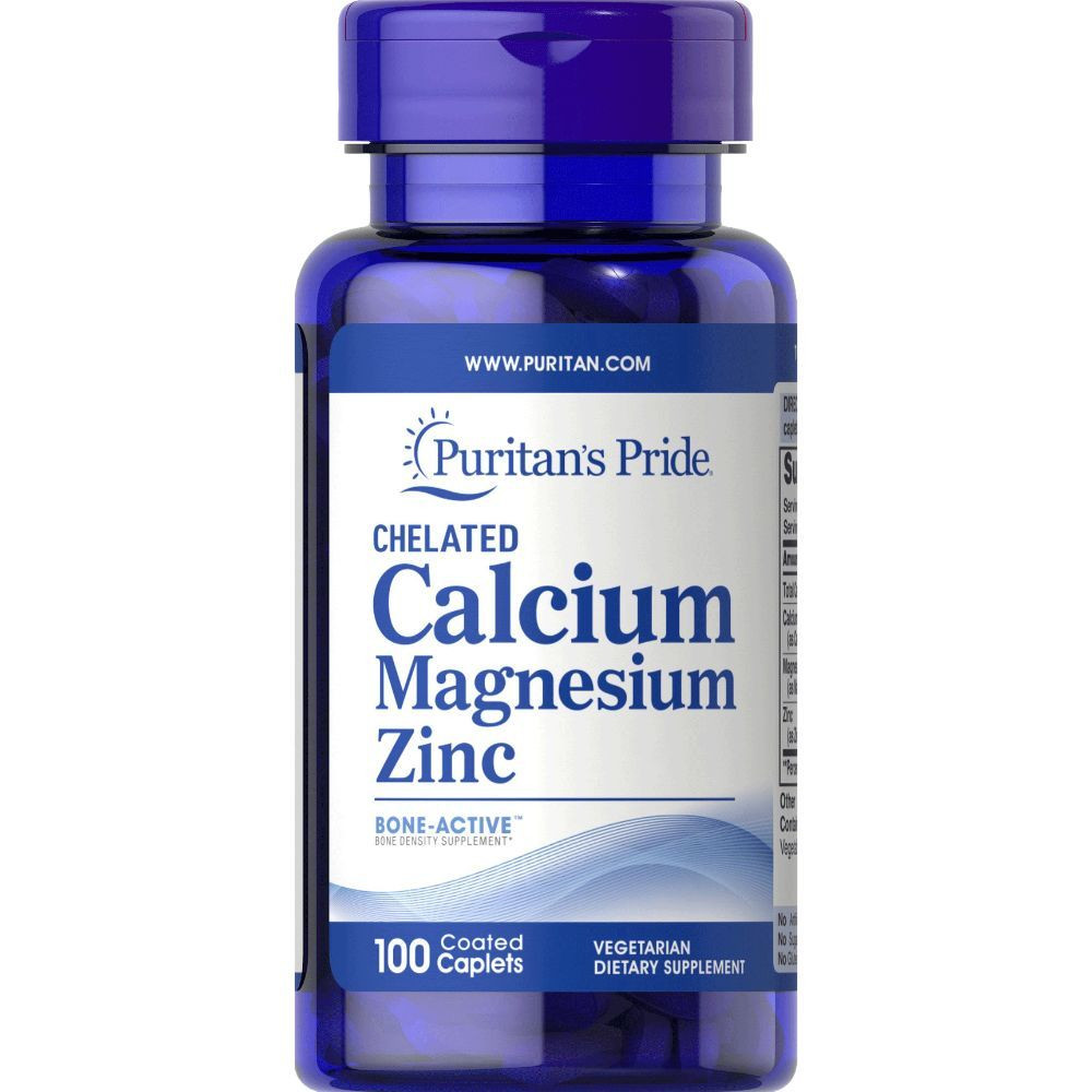 PURITAN'S PRIDE CALCIUM MAGNESIUM ZINC 100'S