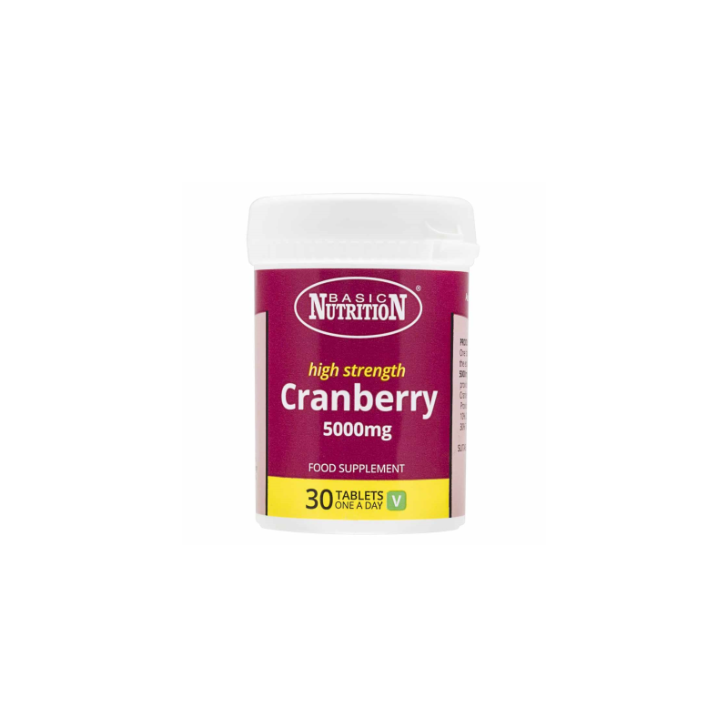 BASIC NUTRITION CRANBERRY 5000MG 30`S