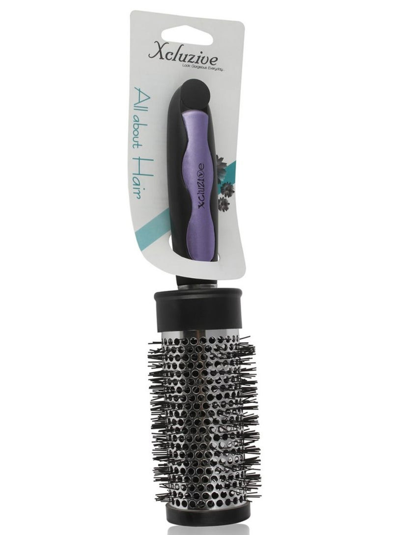 Xcluzive All About Hair  Purple/Black/Grey Hot Curl Brush