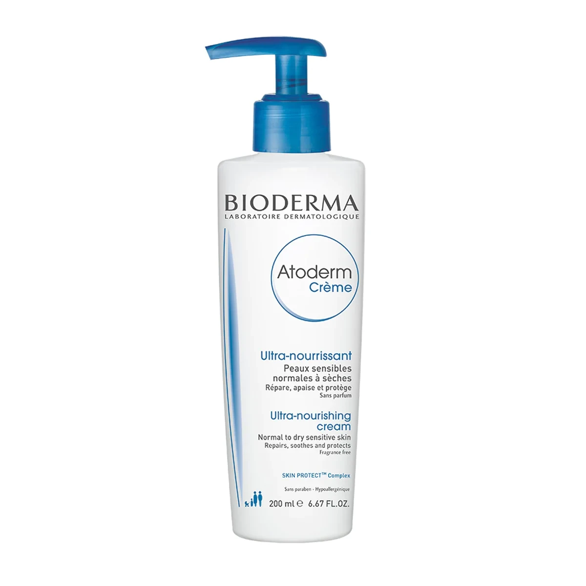 Bioderma Atoderm Pump Ultra-Nourishing Cream Body Moisturiser 200 ml
