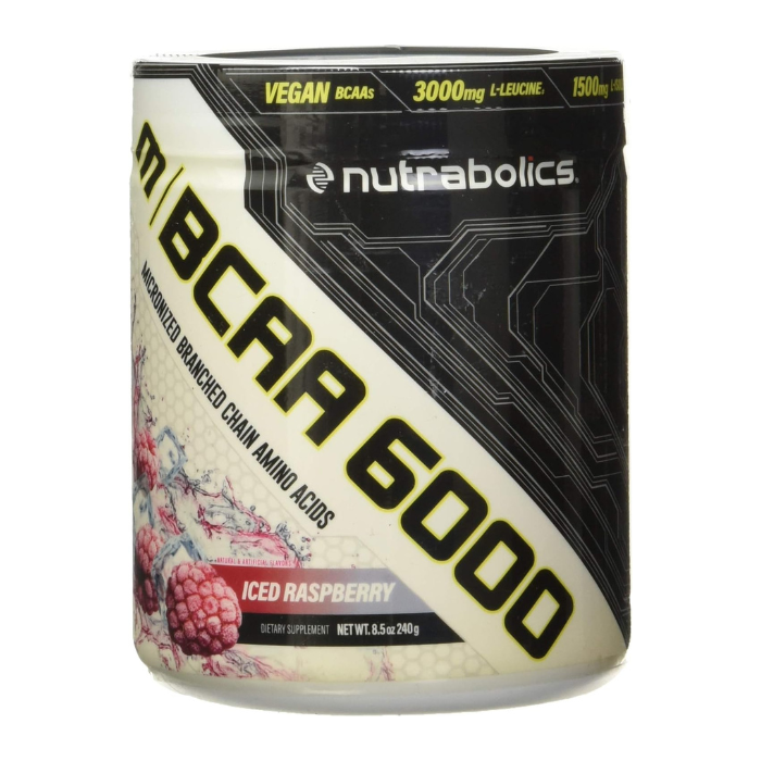 Nutrabolics 240g BCAA 6000 Iced Raspberry