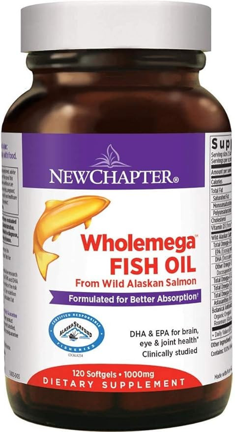 New Chapter Wholemega Whole Fish Oil 120s