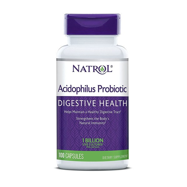 Natrol Acidophilus Probiotic Digestive Health 100 Capsules