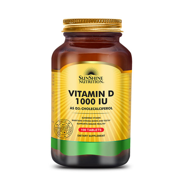 BUY SUNSHINE NUTRITION VITAMIN D 1000 IU 100 TABLETS | MEDILIFE ...