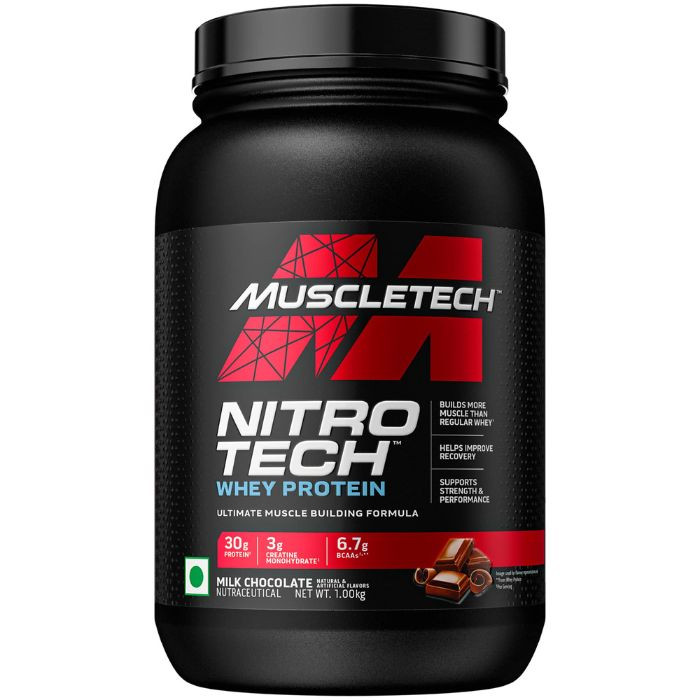 Muscle Tech Nitro Tech Whey Protein Milk Chocolate 2 Lb