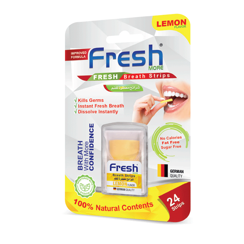 Fresh More Breath Lemon Flavor Strips 24'S