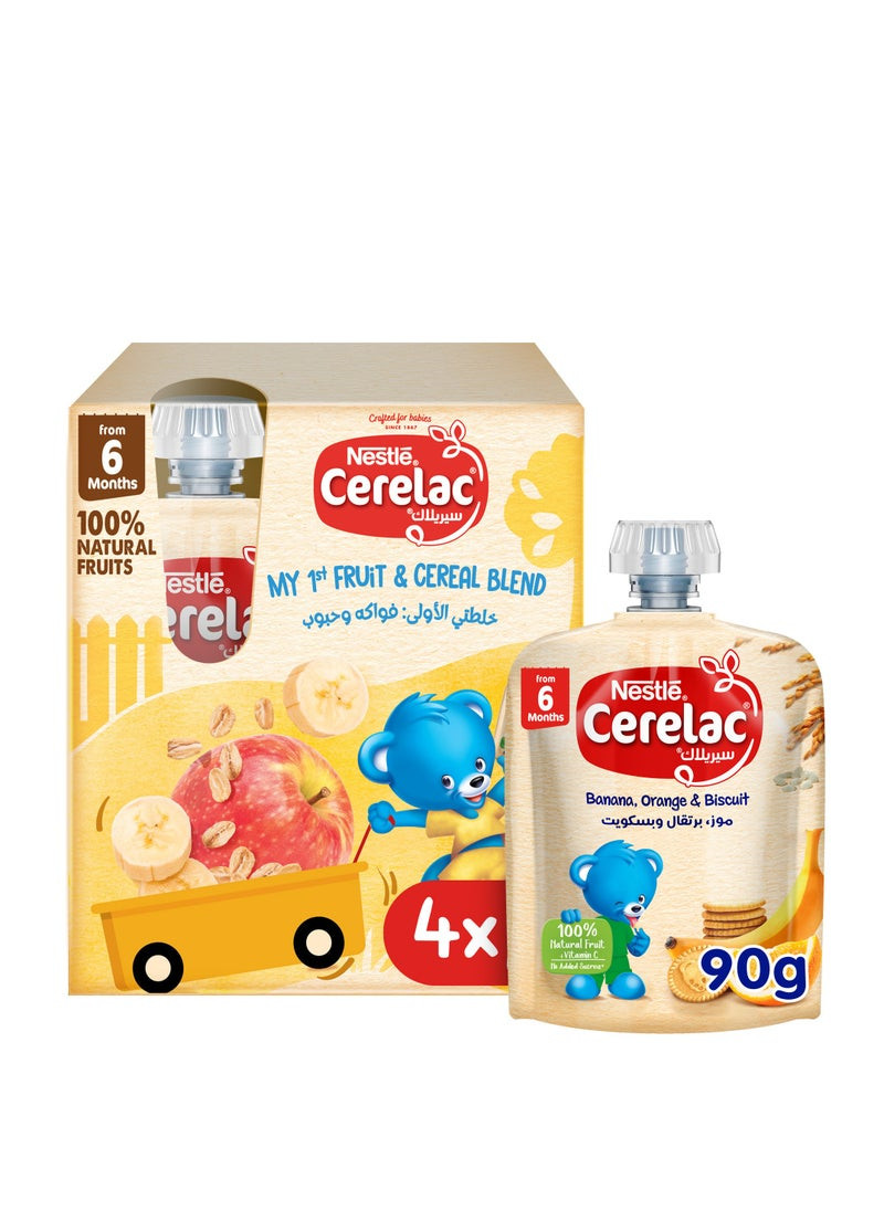 Cerelac Banana Apple And Oat Puree Pouch