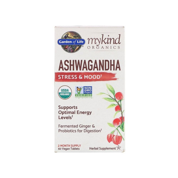 Garden of Life Mykind Organics Ashwagandha 60 Tablets