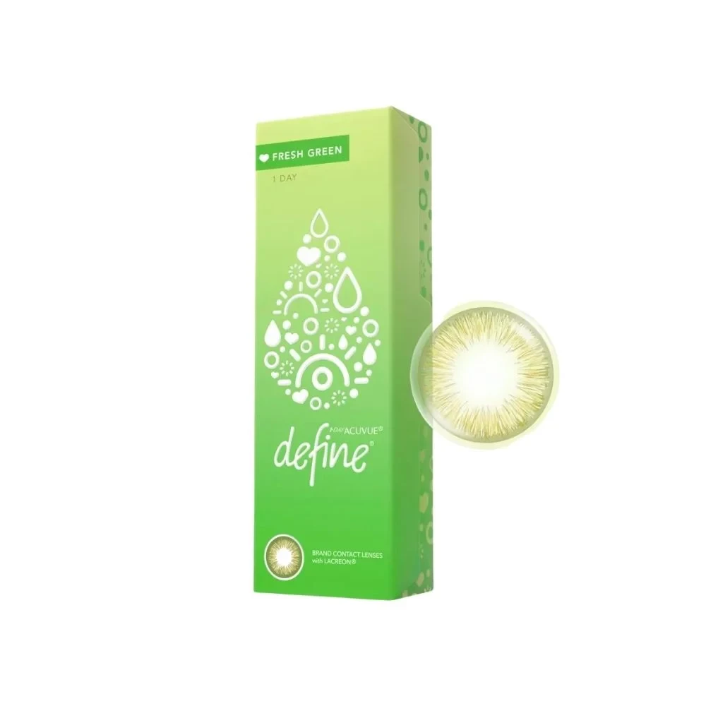 1-Day Acuvue Define - Fresh Green 30 Lenses - Daily