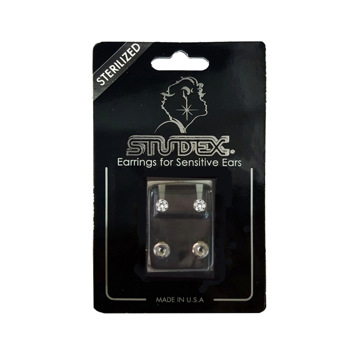 Studex Stainless Steel April Crystal