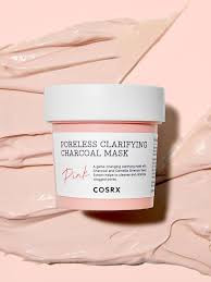 Cosrx Pink Poreless Clarifying Charcoal Mask