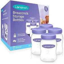 Lansinoh Set Of 4- Breastmilk Storage Bottles