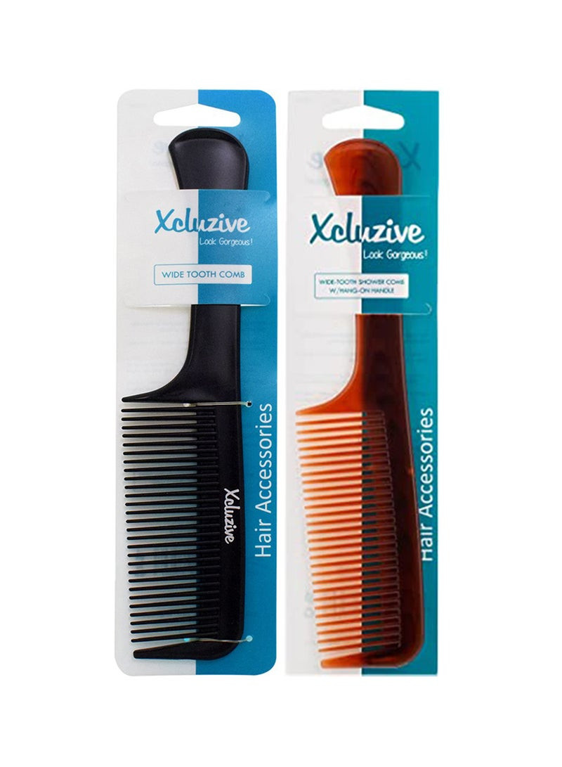 Xcluzive Assorted Wide Tooth Comb