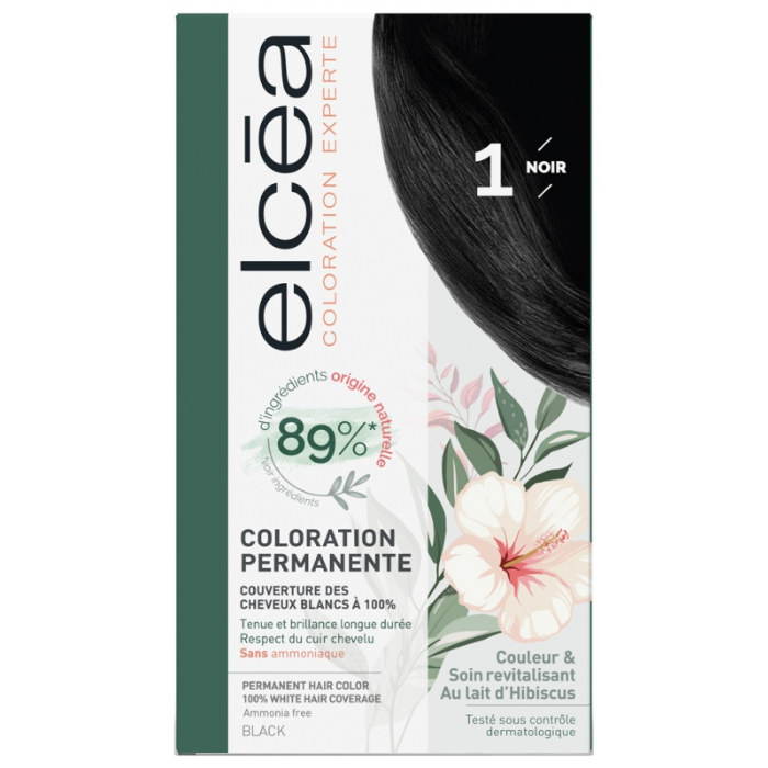 Noreva Black  Elcéa Permanent Expert Hair Color 1