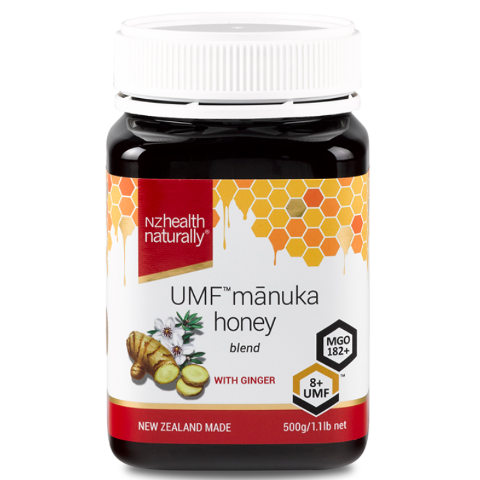 Nz Health Umf Manuka Honey 8+ 500 g With Ginger