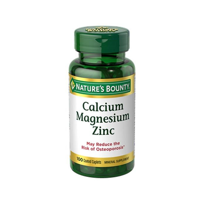 Natures Bounty  Zinc Calcium Magnesium Chelated Tablets 100's