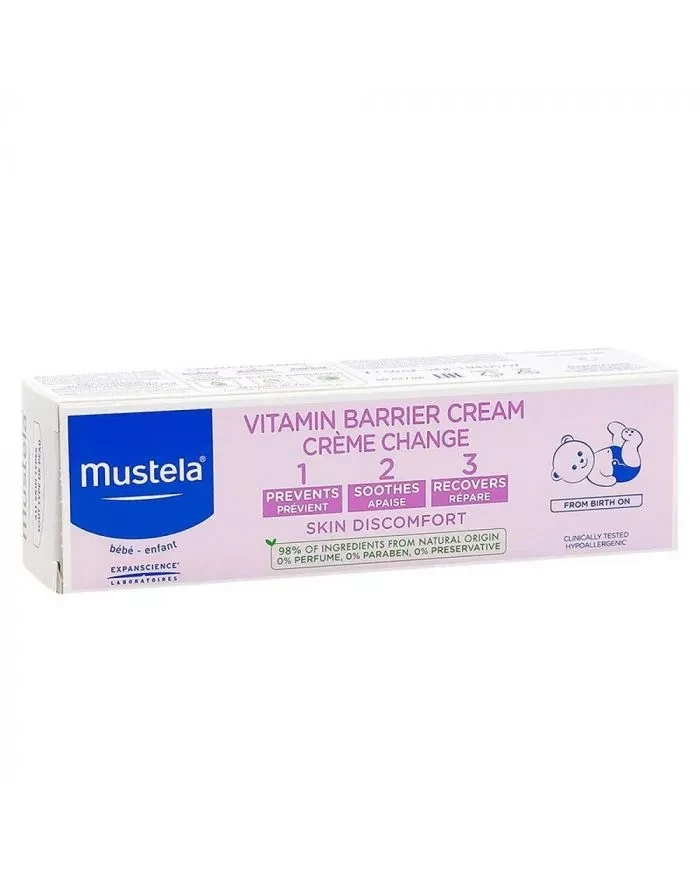 Mustela 1 2 3 Vitamin Barrier Baby Nappy Cream 50 ml