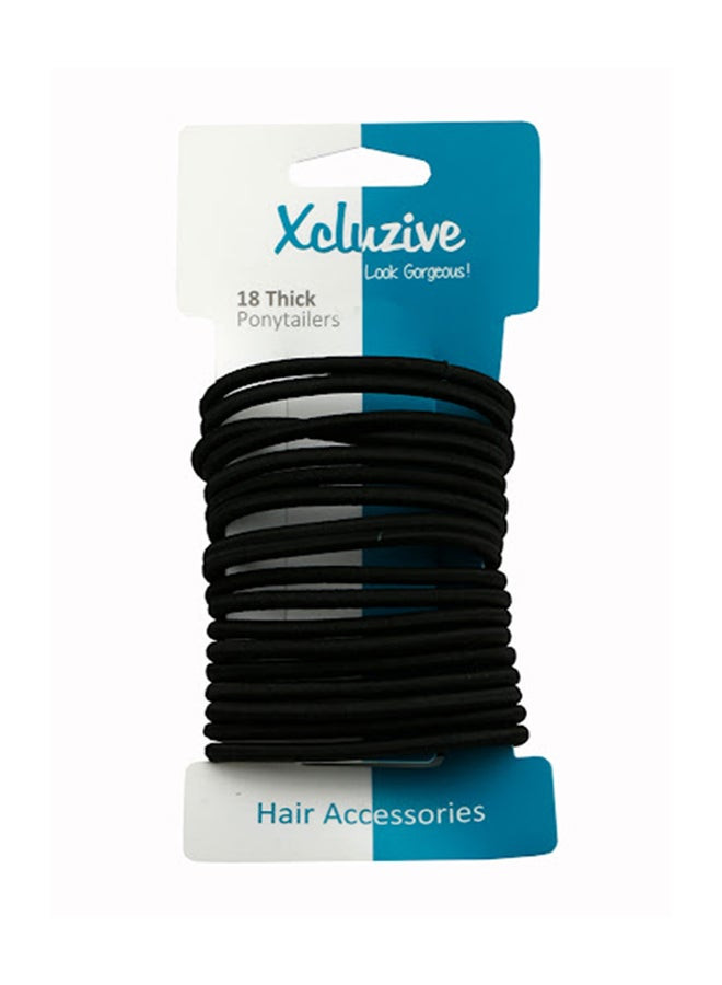 Xcluzive  Thick Pony Tailers Set Assorted 18 Piece