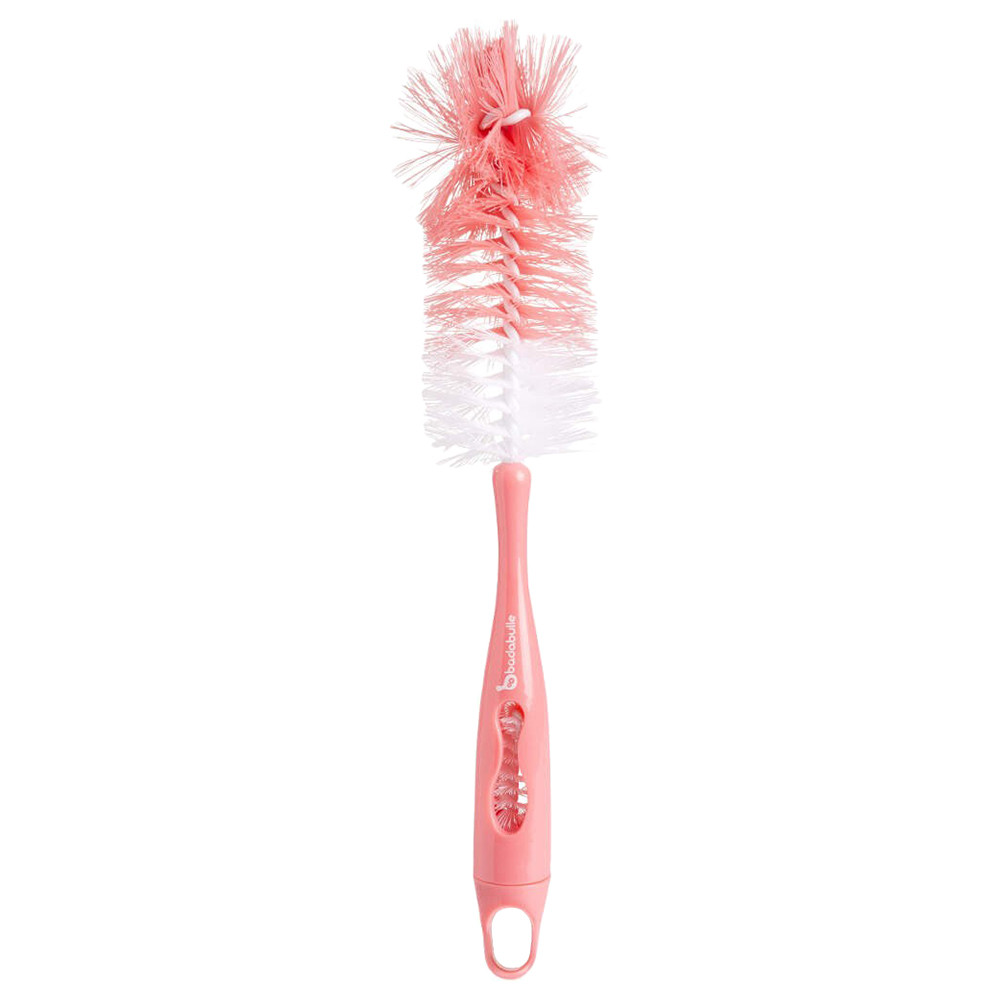 BADABULLE - BABY BOTTLE & TEAT BRUSH - CORAL
