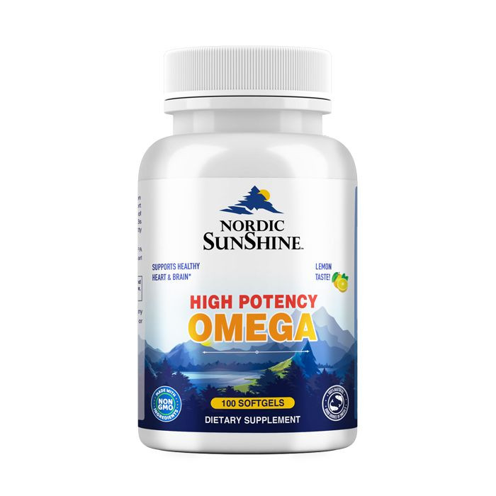 Nordic Sunshine High Potency Omega Softgels 100's 1280mg