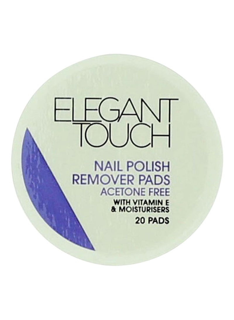 ELEGANT TOUCH White Nail Polish Remover Pads