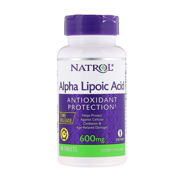 Natrol Alpha Lipoic Acid Antioxidant Protection 600 MG 45 Tablets