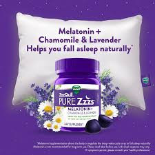 Vicks ZzzQuil PURE Zzzs, Melatonin+ Chamomile & Lavender, Gummies 48