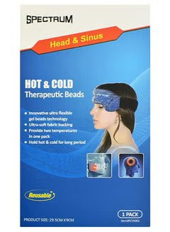 Spectrum Reusable Hot & Cold Therapeutic Beads Pack For Head and Sinus