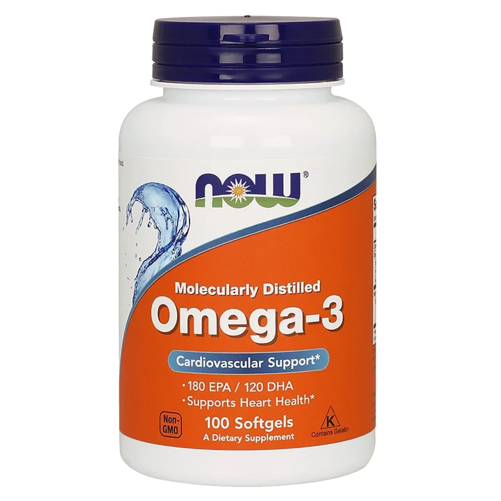 NOW OMEGA-3-1000MG-SOFTGEL-100'S-FISH-OIL-ELOSAPENTAENOIC-ACID-HEART ...