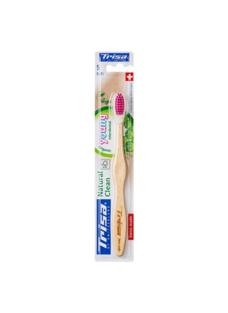 TRISA Trisa Natural Clean Young Toothbrush Beige Soft