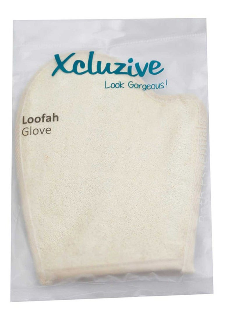 Xcluzive White  Genuine Loofah Glove