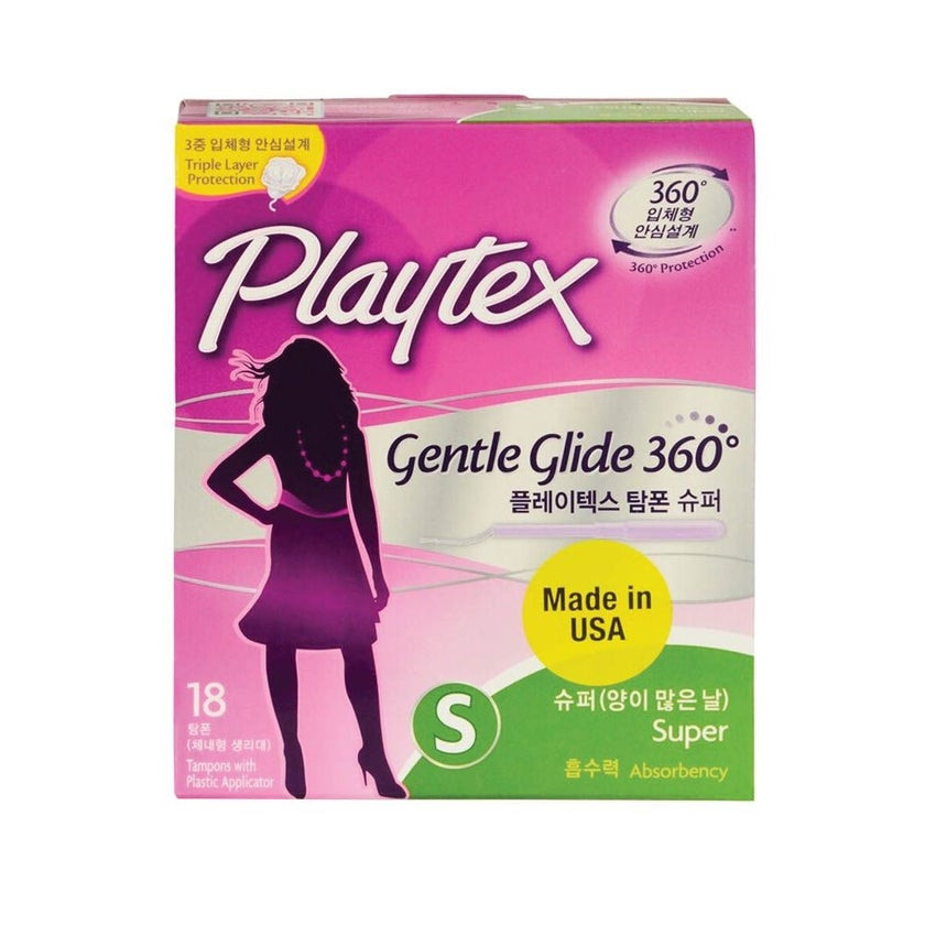 Playtex Gentle Glide Super Tampons 18's
