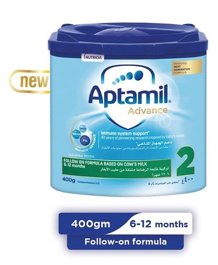 Buy Aptamil Advance Next Generation Follow On Formula 2 - 400g Online at  Best Price in UAE