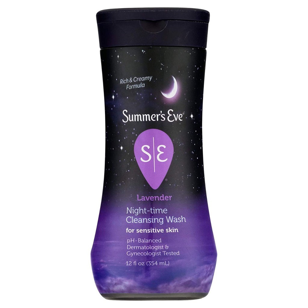 SUMMERS EVE 5 IN 1 LAVENDER NIGHT TIME CLEANSING WASH 12 OUNCE