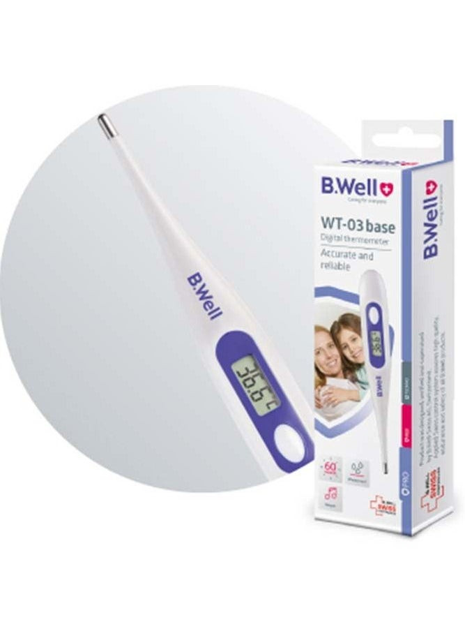 B.Well Swiss  Base Digital Thermometer Waterproof WT-03