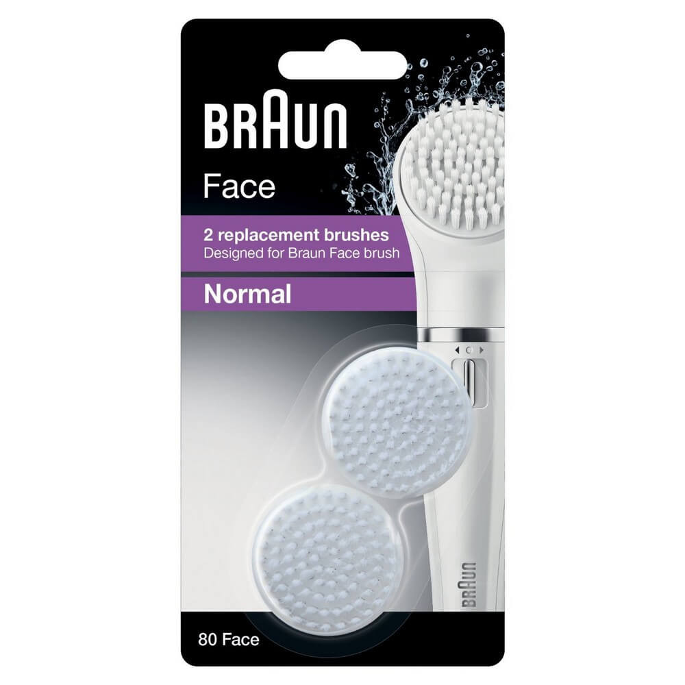 BRAUN SE80 FACE REPLACEMENT BRUSHES 2'S
