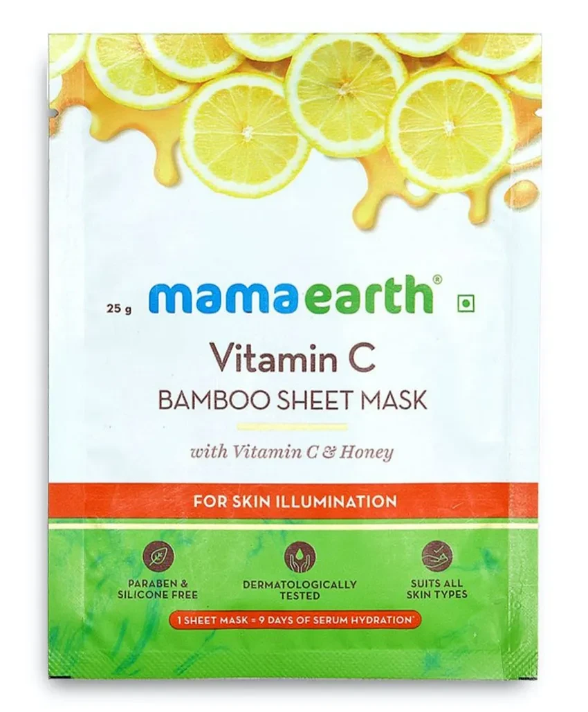 Mamaearth Vitamin C Bamboo Sheet Mask 25g