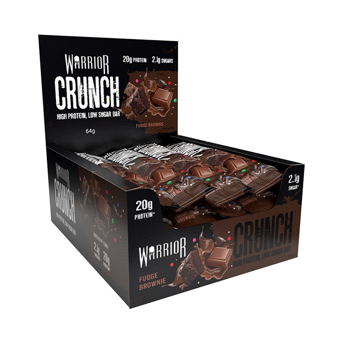 Warrior Crunch Fudge Brownie 12 x 64g Bars