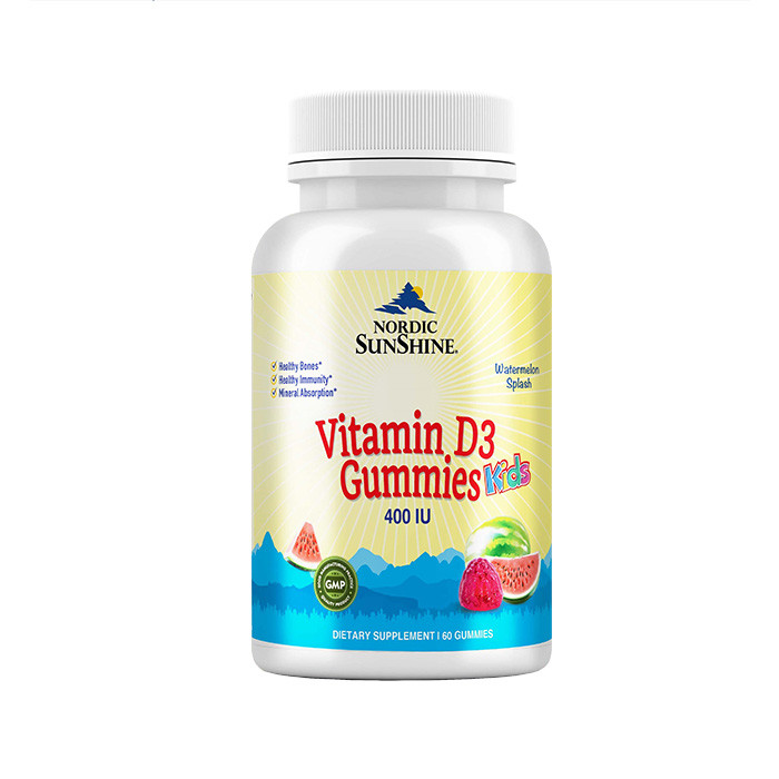 Nordic Sunshine Vit D3  Kids Gummies 60’s 400 Iu
