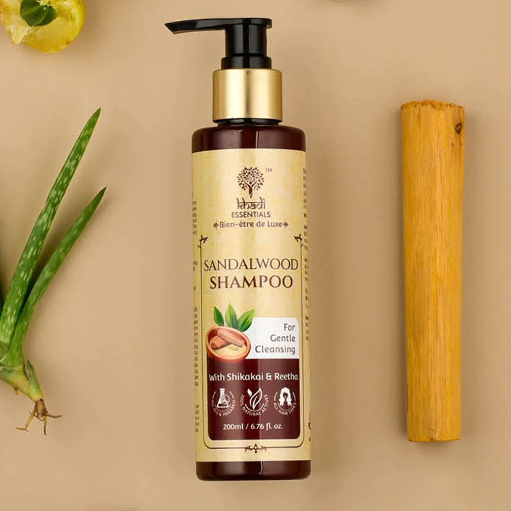 Khadi Essentials Sandalwood Hair Shampoo 200ml
