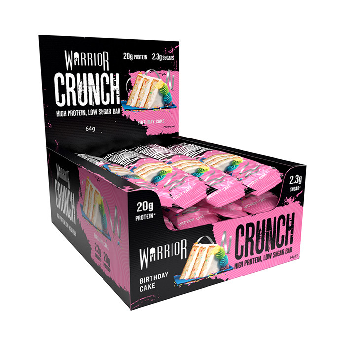 Warrior Crunch Birthday Cake 12 x 64g Bars