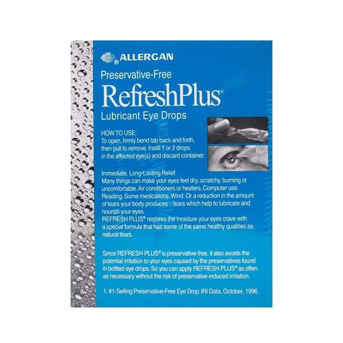 BUY REFRESH PLUS 0.5 % EYE DROPS 0.4 ML 30'S -MEDILIFE PHARMACY-UAE